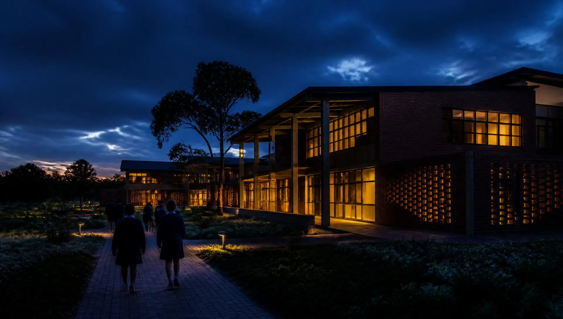 Key Special Academy campus at dusk